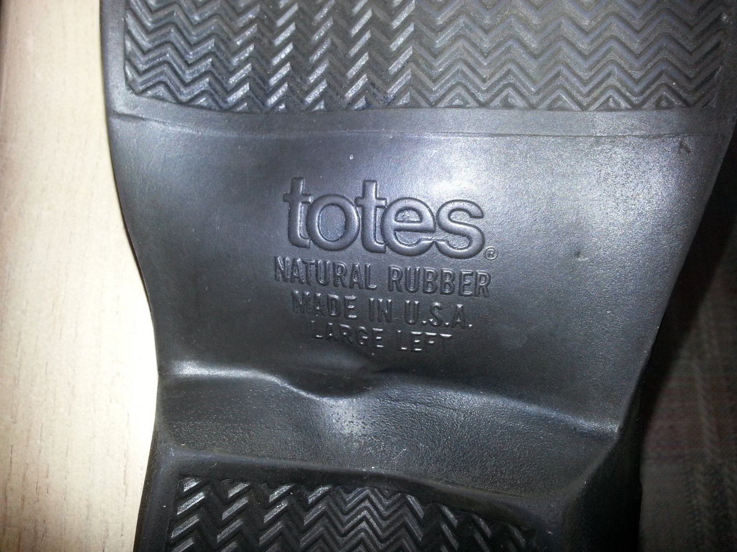 Vintage Totes Town Boots - 100% Rubber Overshoes - Size Large - Protect ...