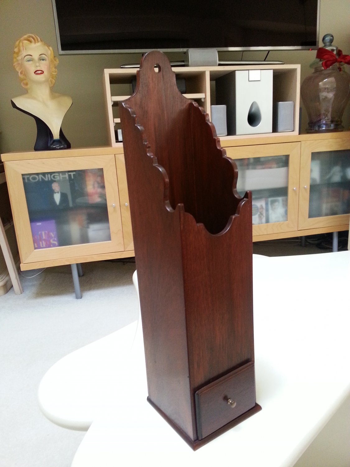 COLONIAL WILLIAMSBURG PIPE/CANDLE BOX with Tounge & Groove drawer!