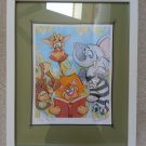 "Jungle Story Time" Limited Edition Print by Eric Sturtevant #55/500 matted, framed & signed!