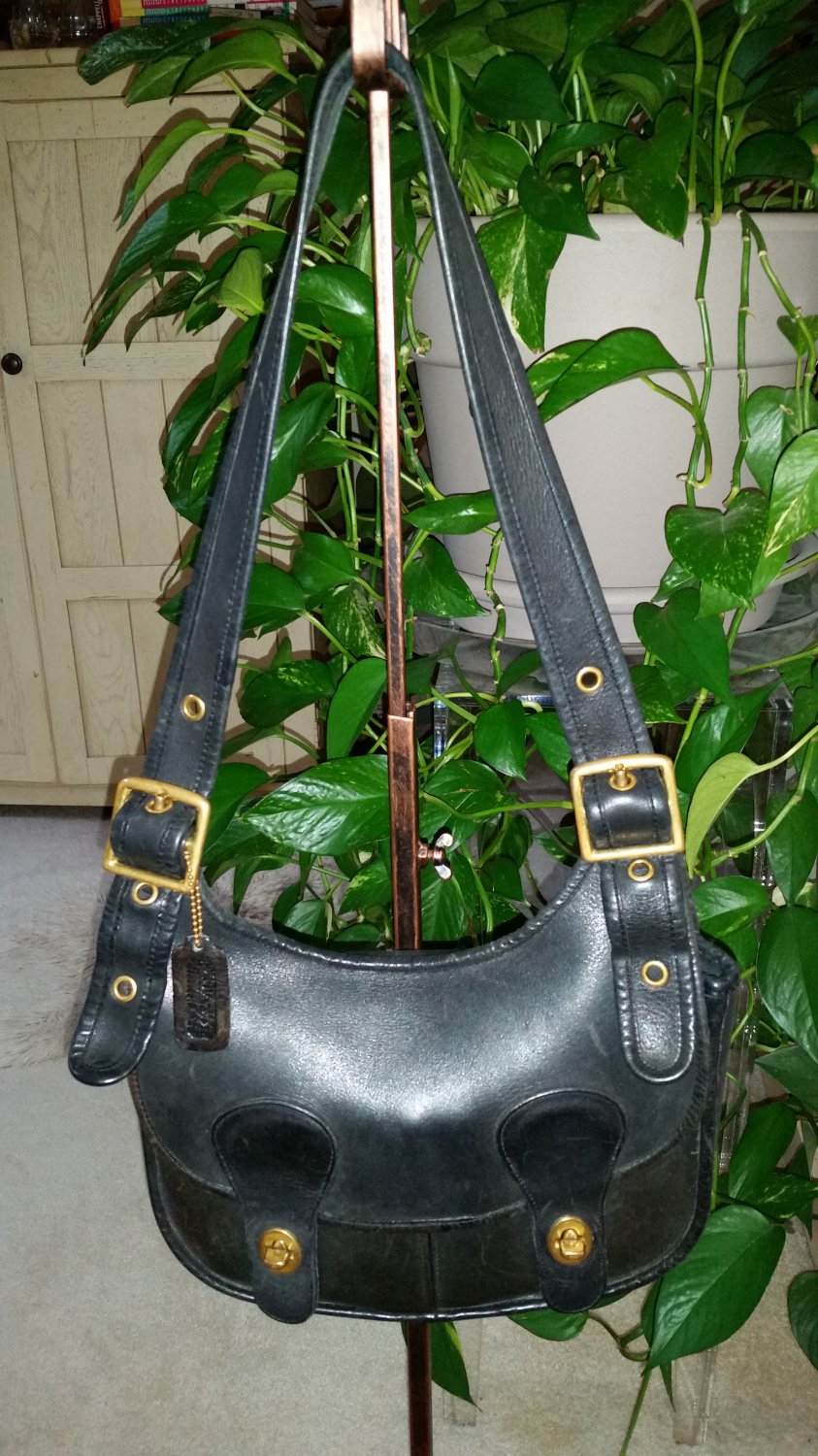 バッグ Coach Pony Express Shoulder Bag Green Coach Pony Express Shoulder Bag Green