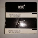Mont Blanc Ink Cartridges--2 boxes--10 in each box for a total of 20 cartridges - #16110!