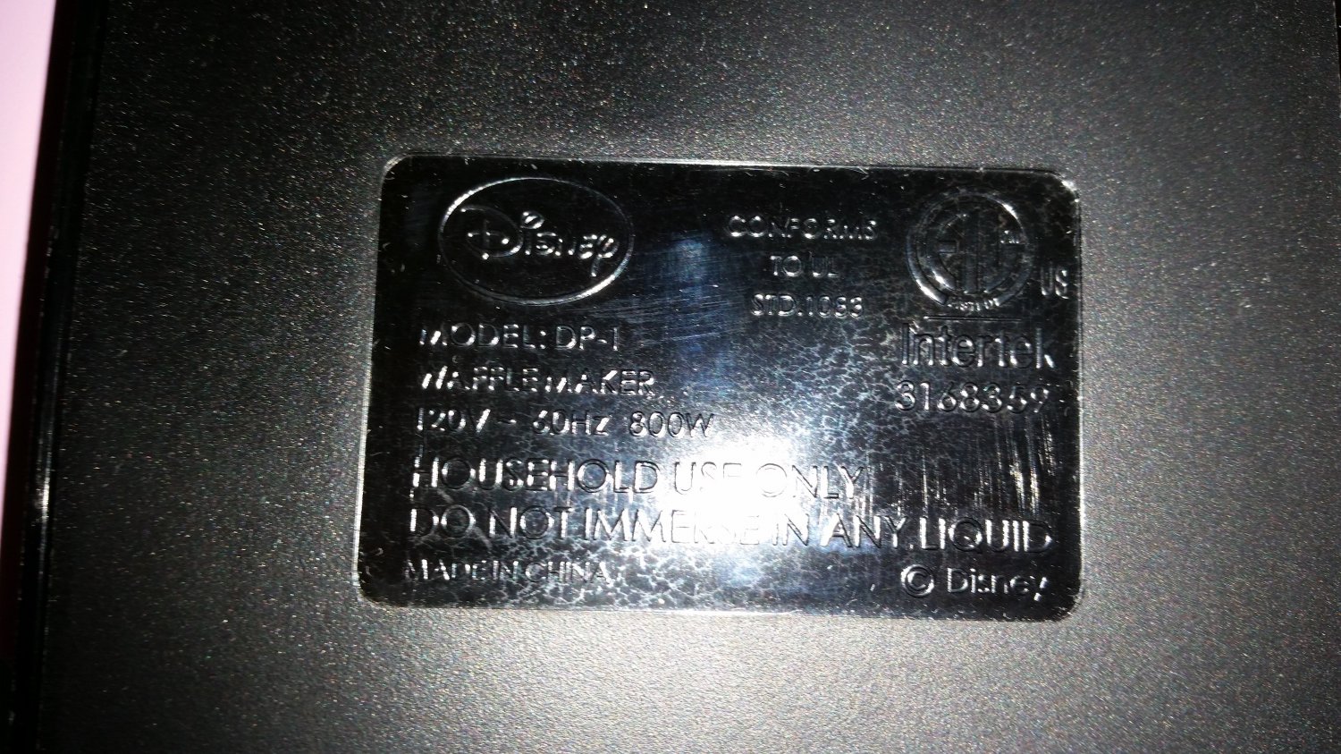 Disney DP1 Princess Waffle Maker, Pink by Disney!