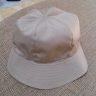 Authentic Vintage Burberrys Gaberdine Beige Rain Hat with Signature Plaid Check Lining Size L!!