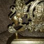 19th Century Brass Royal Coat of Arms -  HONI SOIT QUI MAL Y PENSE!