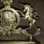 19th Century Brass Royal Coat of Arms -  HONI SOIT QUI MAL Y PENSE!