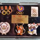 Olympic Pin Set 1988 Commemorative Set Team Mascots Cloisonne Collectors Pins!