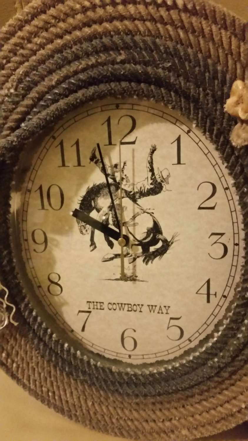 Lariat Rope Clock - 