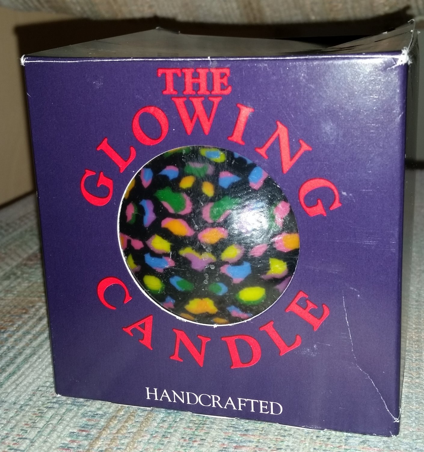 the glowing candle