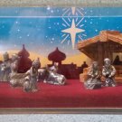 Hudson mini world Storybox Collection Pewter nativity set "A Child Is Born: King Of Kings" (1983)!