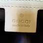 GUCCI Nailhead Winter White Leather Tote Handbag w Signature GG Canvas #120897 - "AS NEW"!