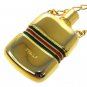 Gucci Vintage Logos Perfume Bottle Motif Gold Chain Necklace W25756 - RARE - GUARANTEED AUTHENTIC!