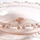 3-Toed Footed Bowl Lace Edge Pink Pressed Glass/Depression Glass by Anchor Hocking!