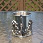 Lenox Smithsonian Kirk Steiff Collection Silver Teddy Bear Baby Cup with Caddy!