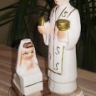 First Holy Communion Ceramic Priest and Girl Religious Figurine from the 1950s - Made in Japan!