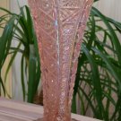 Imperial Glass Pink Carnival Cut Glass Vase - SO PRETTY!