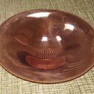 Vintage Minimalist Design 3 Footed Solid Copper Dish with Bead Trim by Trays, Inc.