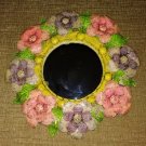 Vintage "FLOWER POWER" Metalwork Mirror - bought in Acapulco, Mexico in the 1980's - ONE OF A KIND!