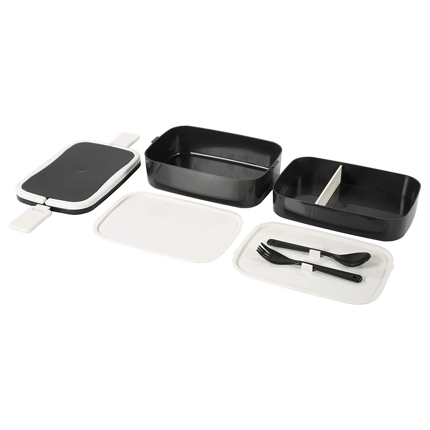 IKEA 202.948.60 Flottig Stackable Lunch Box, Black & White!