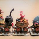 Danbury Mint Disney 'Winnie The Pooh' Train-Piglet,Eeyore,Tigger,Roo,Christopher Robin & Kanga!
