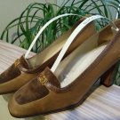 Vintage GUCCI Taupe Leather & Snakeskin Trim Shoes Pumps - Size 38 EU - 100% AUTHENTIC! Vintage GUCCI Taupe Leather & Snakeskin Trim Shoes Pumps - Size 38 EU - 100% AUTHENTIC!