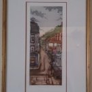 Nicole Gagne Ouellet Signed/ Numbered French City Scene Etching Matted, Framed #99/300! Nicole Gagne Ouellet Signed/ Numbered French City Scene Etching Matted, Framed #99/300!