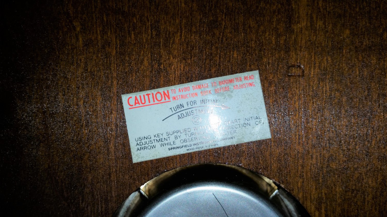 Vintage Springfield Instrument Co.Humidity Meter,Barometer,Thermometer