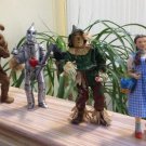 Retired WIZARD OF OZ Fabriche Figurines by Kurt Adler - Dorothy, Scarecrow, Tin Man & Cowardly Lion!