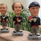 The Three Stooges Porcelain Bobble Heads in Tuxedo's #2682 by SA.M. Inc. 1994! The Three Stooges Porcelain Bobble Heads in Tuxedo's #2682 by SA.M. Inc. 1994!