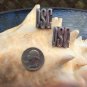 Vintage 'DSC' Block Monogram Sterling Silver Cufflinks with Toggle Back posts - SOLID & HEAVY!