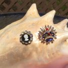Vintage Rhinestone Brooch Pins - Lot of 2!