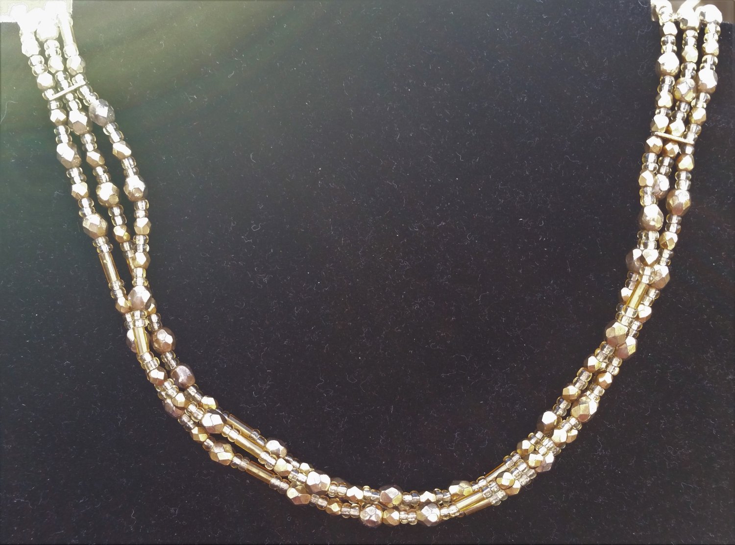 Gold Art Deco Crystal Beaded Belt