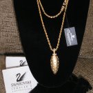 SWAROVSKI SIGNATURE Goldtone RHINESTONE CRYSTAL necklace on 30" chain - BRAND NEW!
