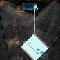 LETARTE Plus Size JET BLACK HANDMADE EMBROIDERED TUNIC, DUSTER, COVER-UP - Sz. L - NEW w/ TAGS!