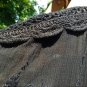 LETARTE Plus Size JET BLACK HANDMADE EMBROIDERED TUNIC, DUSTER, COVER-UP - Sz. L - NEW w/ TAGS!