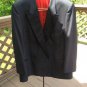 DiMitri Peak Lapel Black Double Breasted Tuxedo - Size 46R - Bonus Vest - LIKE NEW!
