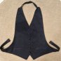 DiMitri Peak Lapel Black Double Breasted Tuxedo - Size 46R - Bonus Vest - LIKE NEW!