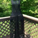 LeLace by Connie Crebbin Black Lace Full-Length Apron Duster - OSFM - GOTH - MADE IN USA! LeLace by Connie Crebbin Black Lace Full-Length Apron Duster - OSFM - GOTH - MADE IN USA!