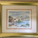 Hamilton, Bermuda Pastel Lithograph by C. Holding Signed, Matted, Framed! Hamilton, Bermuda Pastel Lithograph by C. Holding Signed, Matted, Framed!