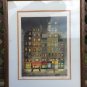 Paris, Le restaurant la Rotonde by Jean Luc Lecoindre (20th century) Matted & Framed!