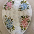 Hand-Painted Ceramic Cross Religious Theme Egg Veggie Platter Tray Dish for Easter - Made in Italy!