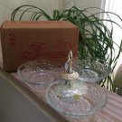 Vintage Princess House Fantasia Crystal Serving Set Lazy Susan #323!