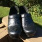 Dansko Professional Black Tooled Leather Shoes Clogs - Size 39!
