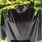Posh Plus Size Jet Black Velour Cold Shoulder Long Dress - Size 2X!