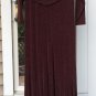 ASTARTE Plus Size Designer Custom Made Chocolate Brown Slinky Dress - Plunging Neckline - SEXY!
