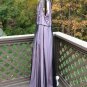 Papell Boutique Dusty Rose Sequin Beaded Rosette Embellished Formal Sleeveless Gown - Size 20W!