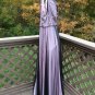 Papell Boutique Dusty Rose Sequin Beaded Rosette Embellished Formal Sleeveless Gown - Size 20W!