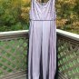 Papell Boutique Dusty Rose Sequin Beaded Rosette Embellished Formal Sleeveless Gown - Size 20W!