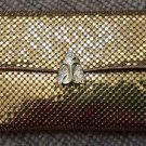 Vintage Whiting and Davis Gold Mesh Envelope Clutch with Rhinestones - 1940's! Vintage Whiting and Davis Gold Mesh Envelope Clutch with Rhinestones - 1940's!