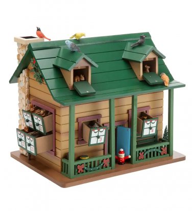 Hearth and fashion Hand Cabin with woodlen animals