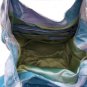 B. Makowsky Watercolor Tie Dye Glove Leather/Suede Bucket/Hobo Bag Tote!